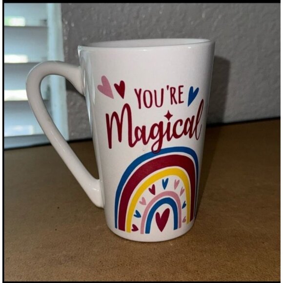 Valentines Day Ceramic Mug Set Of 3 Youre Magical & Be Mine Heart Pattern 12 - Picture 9 of 11